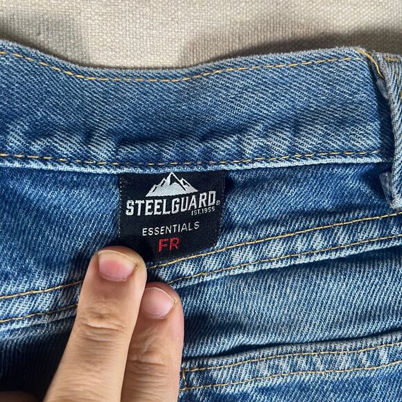 Steel Guard Flame Resistant FR Jeans Mens 38x32 Straight Grunge Work Chore Weld - Picture 8 of 9